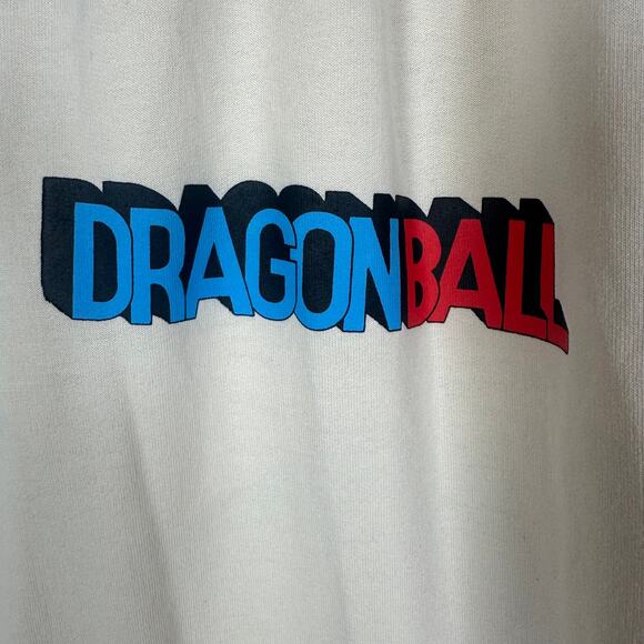 Dragon Ball Z Crunchy Roll Anime Graphic Print Beige Jogger Sweatpants Medium - Picture 6 of 8